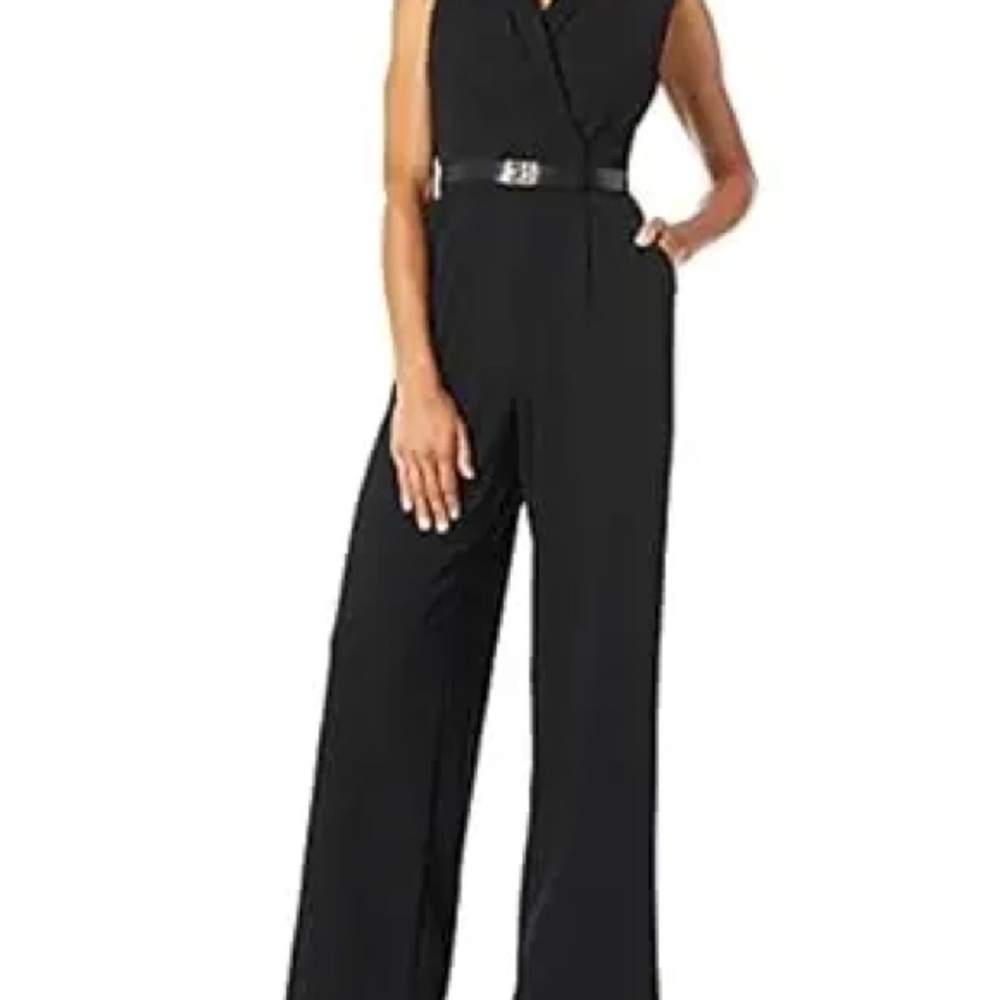 Calvin Klein Black Sleeveless Jumpsuit